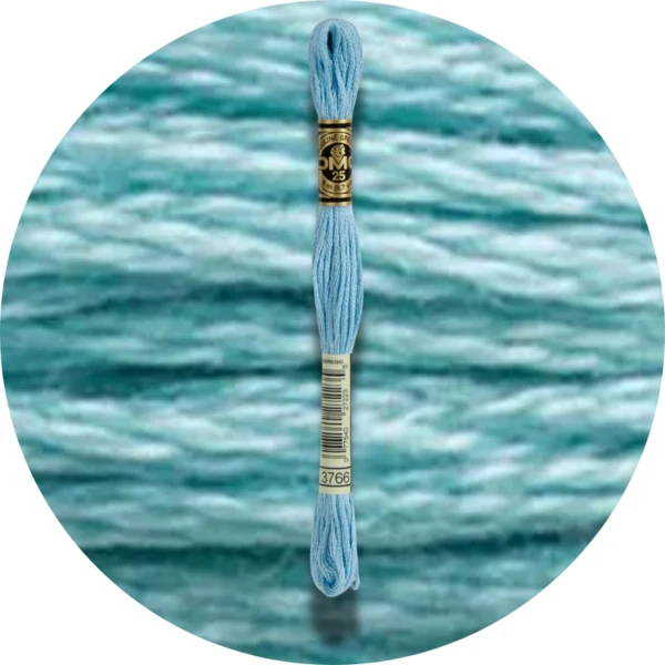 DMC Mouliné Spécial 25 Broderigarn, Ensfarvet, Blå/Lilla nuancer